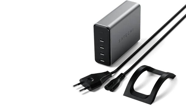 Зарядний пристрій Satechi 165W USB-C 4-Port PD GaN Charger (ST-UC165GM-EU)