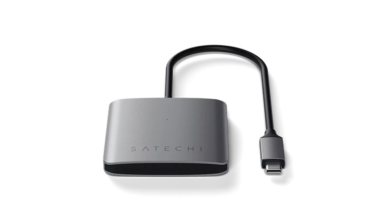 Хаб Satechi Aluminum Type-C 4-Port Hub Space Gray (ST-UC4PHM)