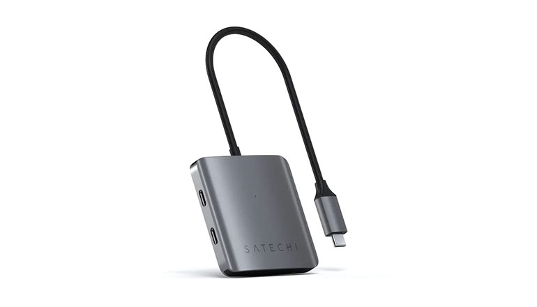 Хаб Satechi Aluminum Type-C 4-Port Hub Space Gray (ST-UC4PHM)