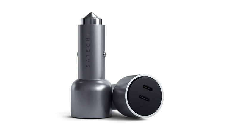 Автомобільний зарядний пристрій Satechi 40W Dual USB-C PD Car Charger Space Gray (ST-U2C40CCM)