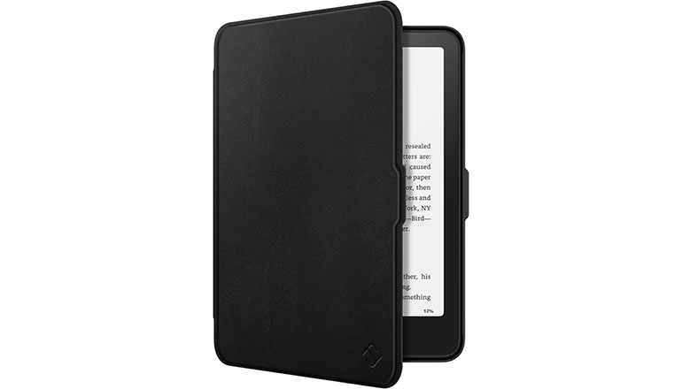 Fintie Case for 7" All-New Kindle Paperwhite (12th Generation, 2024) and Kindle Colorsoft - Slim Lightweight Shell PU Leather Protective Cover with Auto Sleep/Wake, Charcoal Black