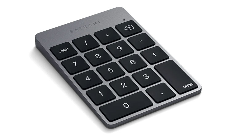 Satechi aluminum slim rechargeable bluetooth keypad (ST-SALKPM) Space Grey