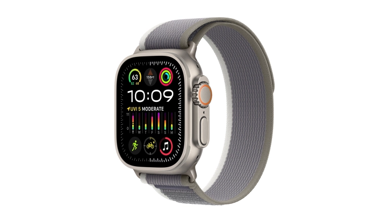 Смарт-годинник Apple Watch Ultra 2 GPS + Cellular 49mm Titanium Case with Green/Gray Trail Loop - S/M (MRF33)