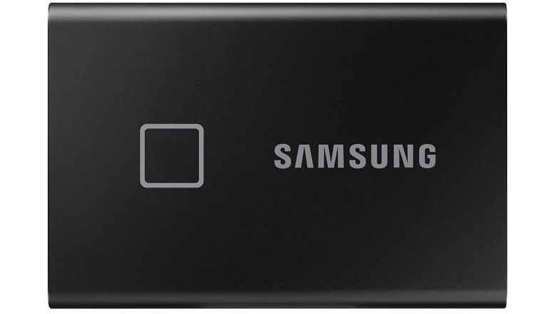 Portable SSD Samsung T7 Touch 1TB USB 3.1 Gen 2 Black (MU-PC1T0K)