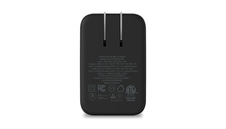 Зарядний пристрій Satechi OntheGo™ 67W Slim Wall Charger