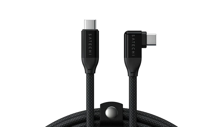 Кабель Satechi Right-Angle USB-C to USB-C Data and Charge Cable (1m) (AP-YCR100K)