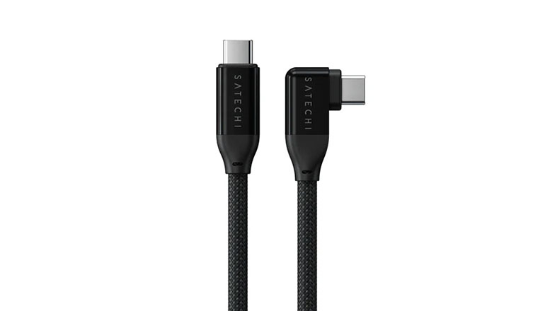 Кабель Satechi Right-Angle USB-C to USB-C Data and Charge Cable (1m) (AP-YCR100K)