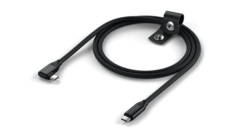 Кабель Satechi Right-Angle USB-C to USB-C Data and Charge Cable (1m) (AP-YCR100K)