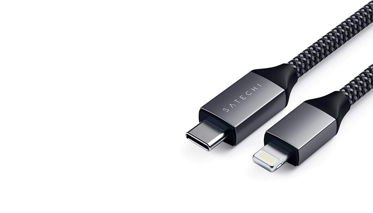 Satechi USB-C to Lightning Cable Space Gray (1.8 m) (ST-TCL18M)
