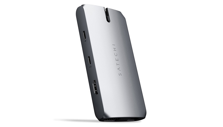 Багатопортовий адаптер Satechi Aluminum USB-C On-the-Go Multiport Adapter Space Grey (ST-UCMBAM)