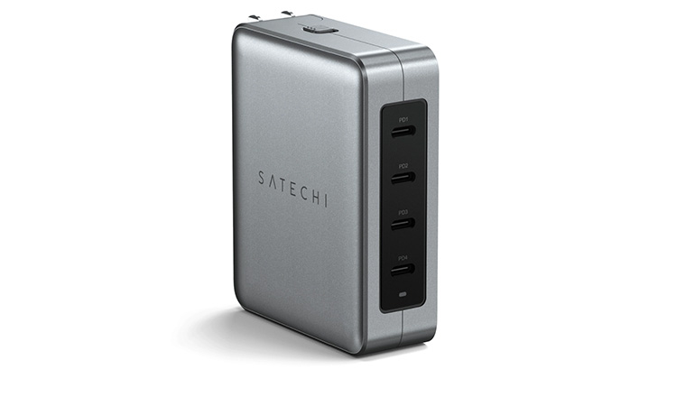 Зарядний пристрій Satechi 145W USB-C 4-Port GaN Travel Charger (ST-W145GTM)