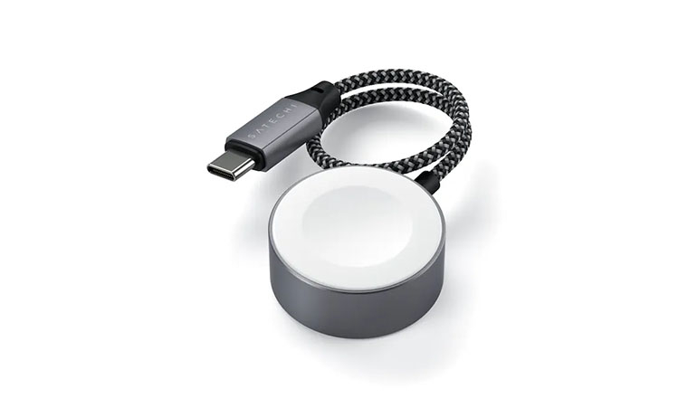 Зарядний кабель Satechi USB-C Magnetic Charging Cable for Apple Watch Space Gray (ST-TCAW7CM)