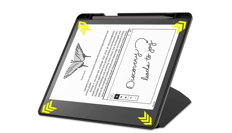Чехол ZZOUGYY for Amazon Kindle Scribe 10.2", Ultra Slim Folio Stand Leather Case (Hard-Black)