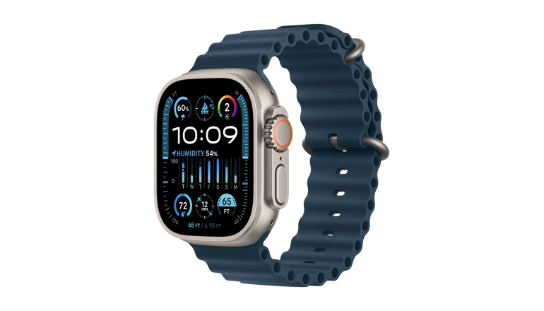 Смарт-годинник Apple Watch Ultra 2 GPS + Cellular 49mm Titanium Case with Blue Ocean Band (MREG3)