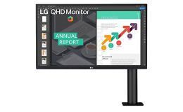 LG 27"QHD Ergo IPS монитор USB Type-C