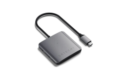 Хаб Satechi Aluminum Type-C 4-Port Hub Space Gray (ST-UC4PHM)