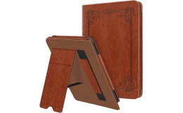 Fintie Stand Case for 6.8" Kindle Paperwhite (11th Generation-2021) and Kindle Paperwhite Signature Edition - Premium PU Leather Sleeve Cover with Card Slot and Hand Strap, Vintage Brown