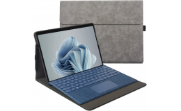 Alcantara Microsoft Surface Pro 9 Protective Case with Stand Grey