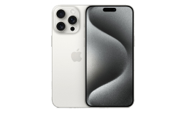 Смартфон Apple iPhone 15 Pro Max 1TB eSim White Titanium (MU6G3)