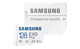 Карта пам’яті SAMSUNG MICRO SDXC EVO+ 128GB V30 W/A (MB-MC128KA/EU)