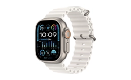 Смарт часы Apple Watch Ultra 2 GPS + Cellular 49mm Titanium Case with White Ocean Band (MREJ3)