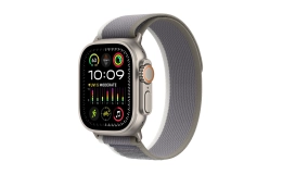 Смарт часы Apple Watch Ultra 2 GPS + Cellular 49mm Titanium Case with Green/Gray Trail Loop - S/M (MRF33)