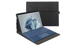 Alcantara Microsoft Surface Pro 9 Protective Case with Stand Black