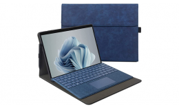 Alcantara Microsoft Surface Pro 9 Protective Case with Stand Blue