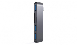 Satechi Type-C USB 3.0 3-in-1 Combo Hub Space Gray (ST-TCUHM)