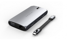 Багатопортовий адаптер Satechi Aluminum USB-C On-the-Go Multiport Adapter Space Grey (ST-UCMBAM)