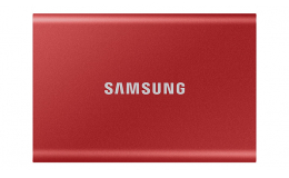 Portable SSD Samsung T7 2 TB Red  (MU-PC2T0R)