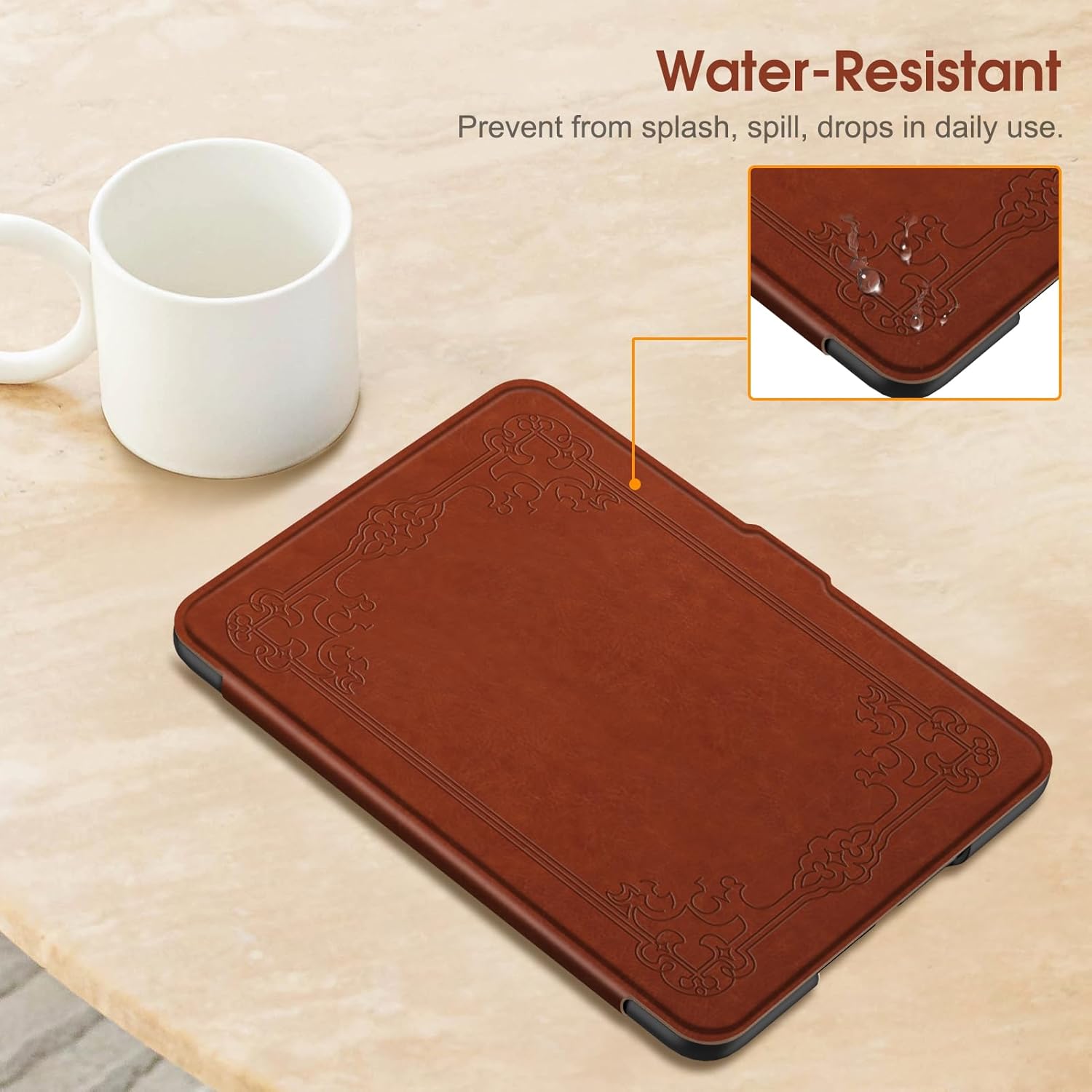 Fintie Case for 7 All New Kindle Vintage Brown v3