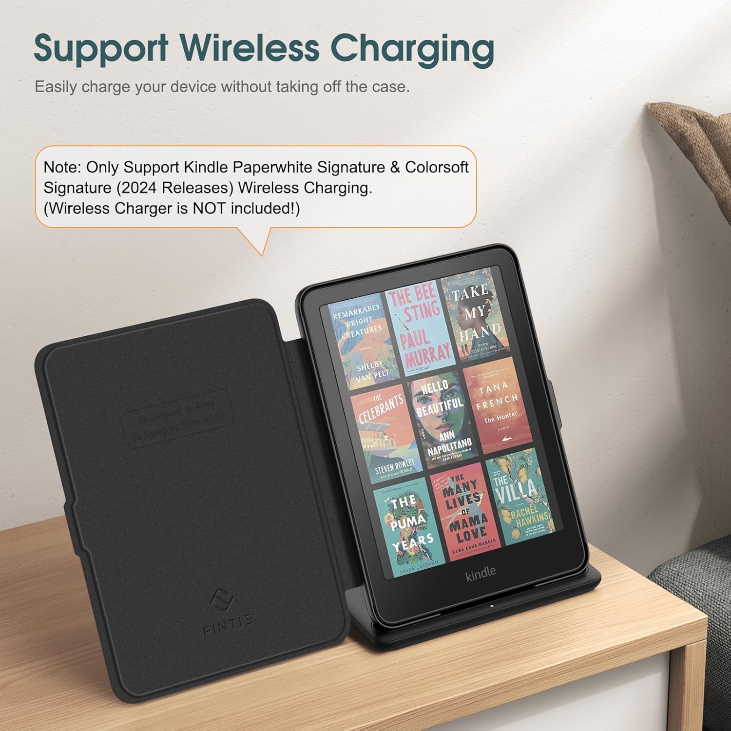 Fintie Case for 7 inch All New Kindle Paperwhite and Kindle Colorsoft Black v2