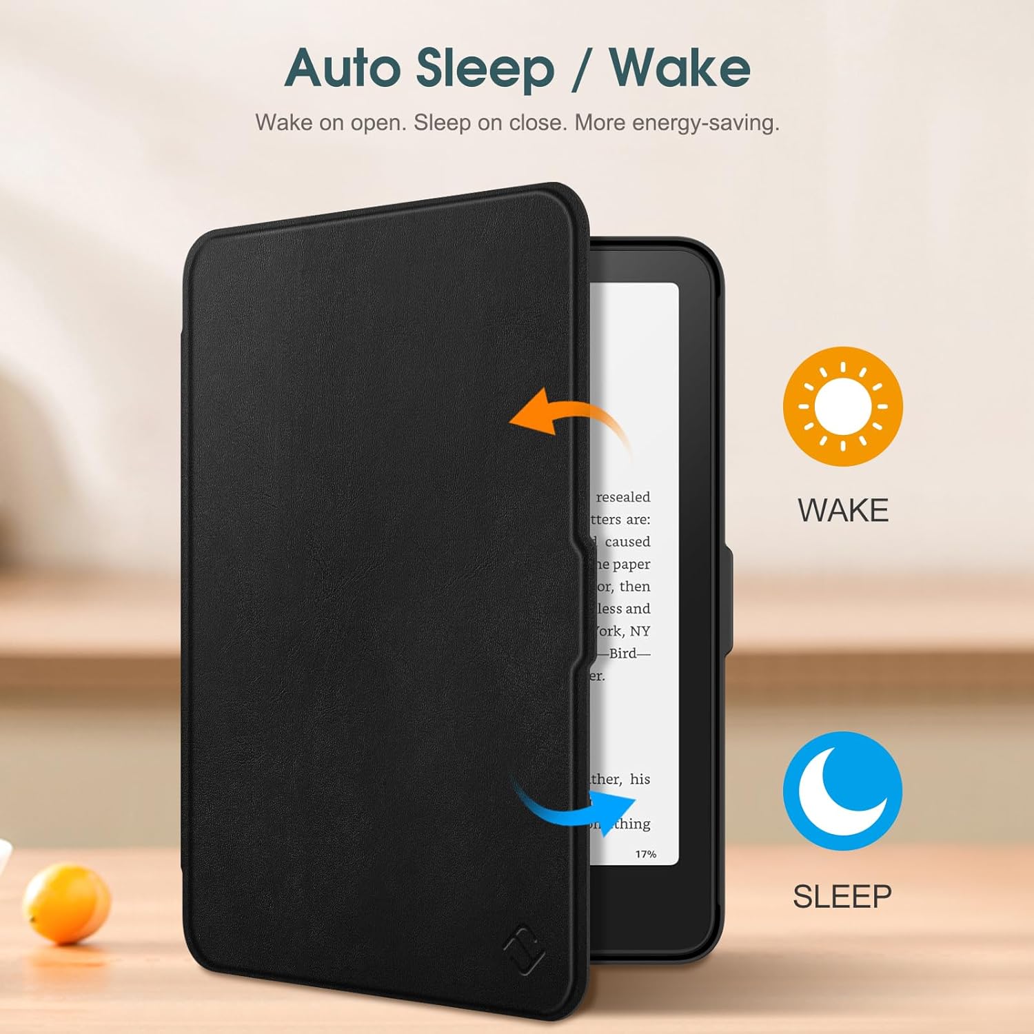 TNP Case for Kindle Paperwhite 12th Generation 2024 or Kindle Colorsoft SE Black v2