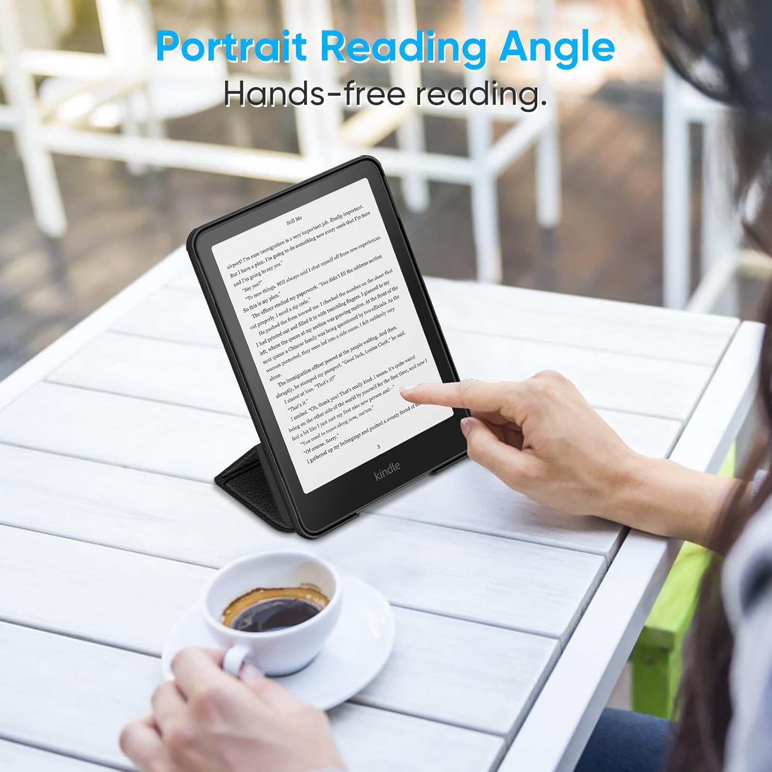 Fintie Trifold Case for 7 Kindle Paperwhite 2024 and Kindle Colorsoft Black v2