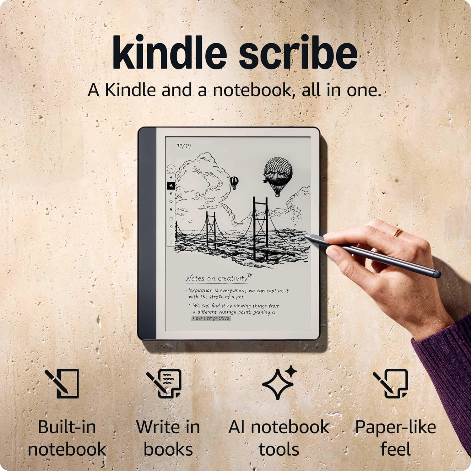 Amazon Kindle Scribe Premium Pen Tungsten