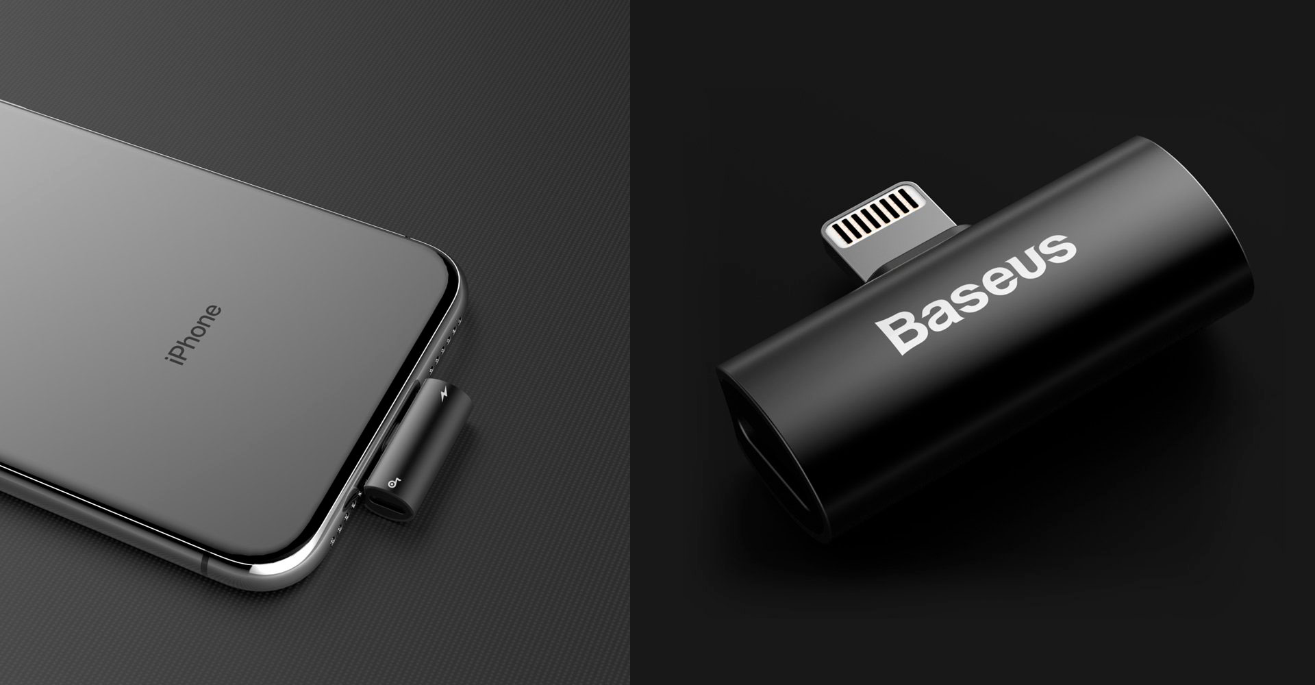 Аудио сплиттер Baseus для мобильных устройств Apple
