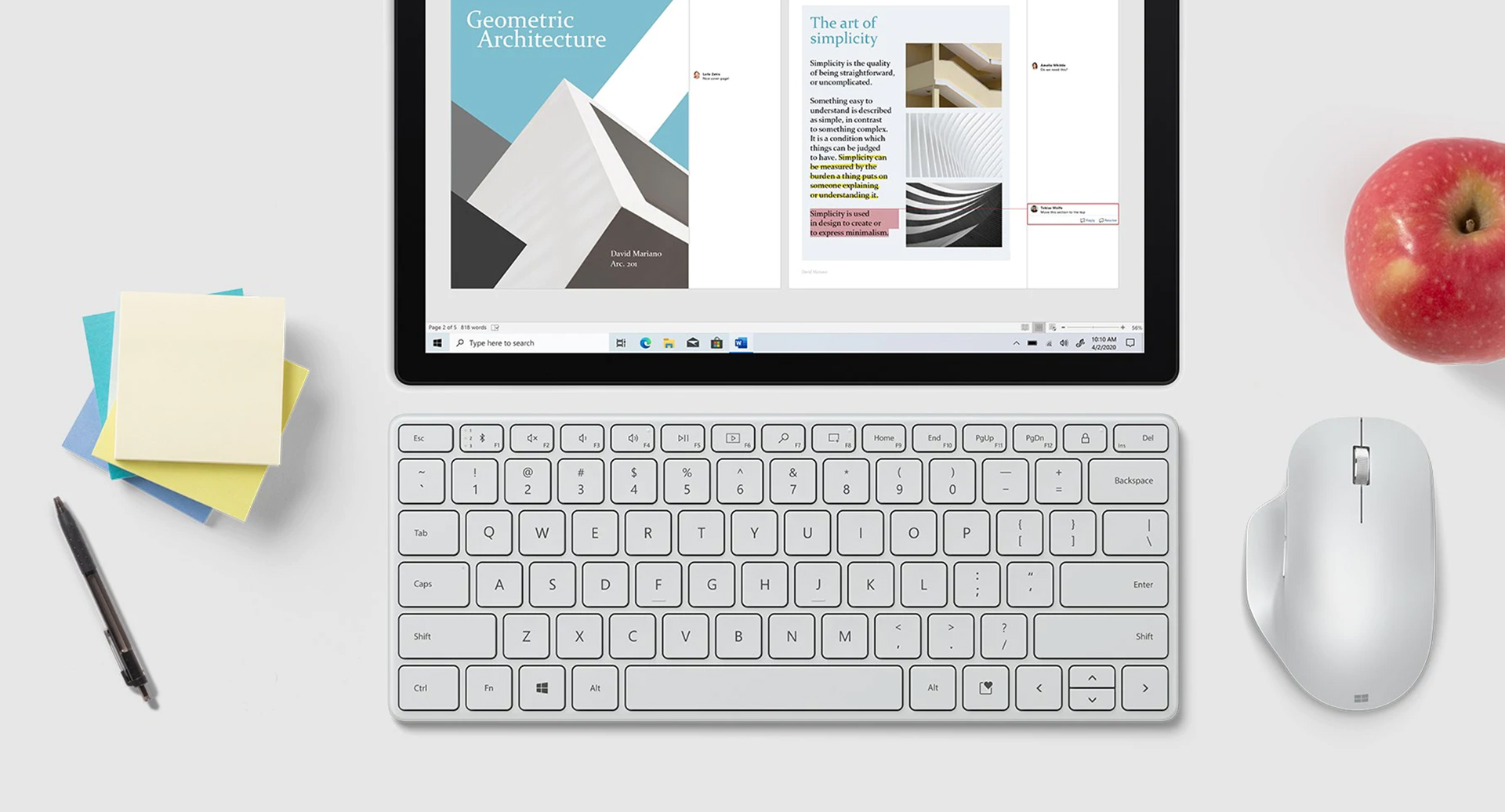 Microsoft Designer Compact Keyboard - оптимизирована для производительности и комфорта