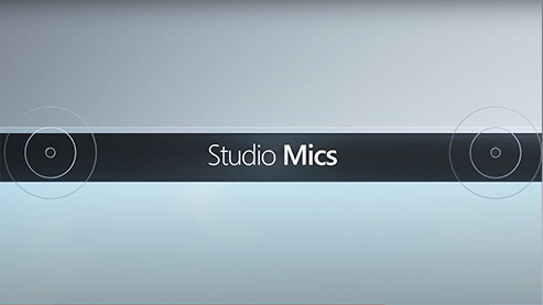 Surface Laptop Go - студийные микрофоны и динамики Omnisonic с Dolby Audio