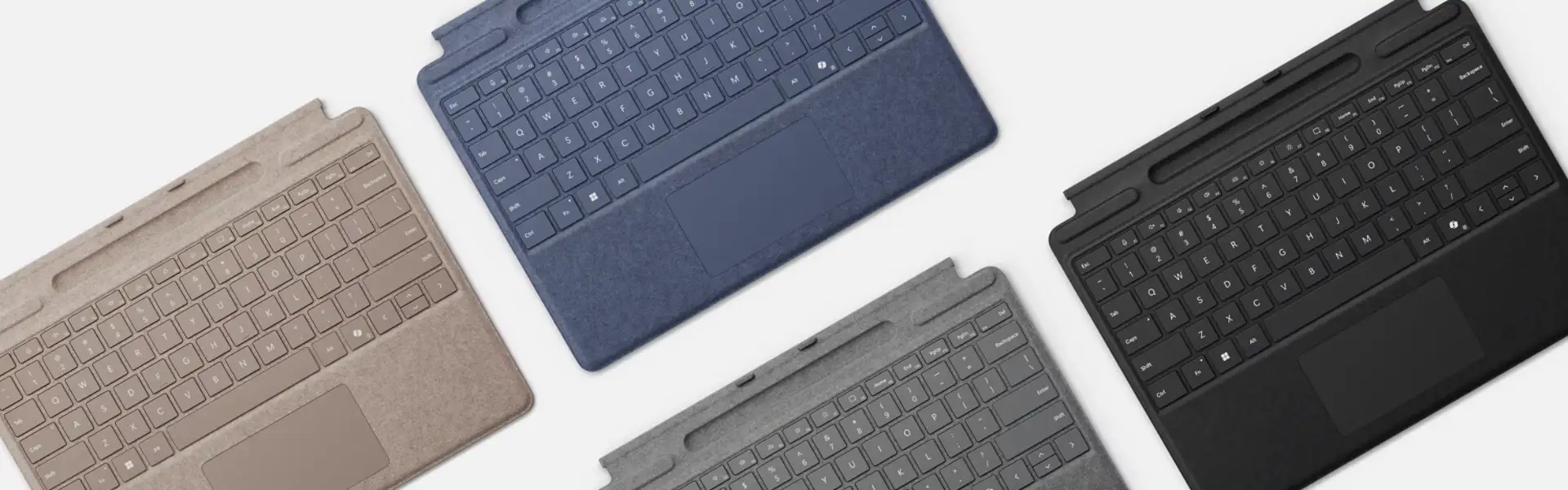 Microsoft Surface Pro Keyboard With Pen Storage Dune Sapphire Platinum Black