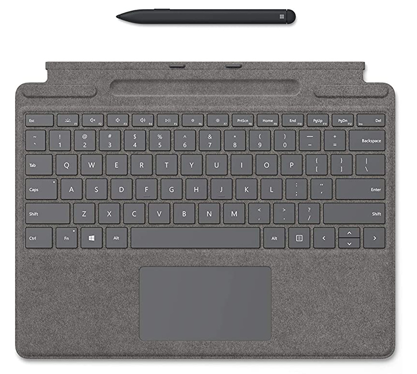 Surface Pro X Bundle: Signature Keyboard with Slim Pen Platinum